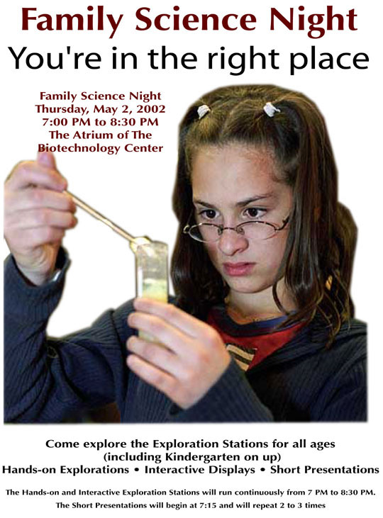 handout for science education event